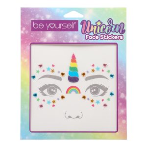 unicorn face stickers