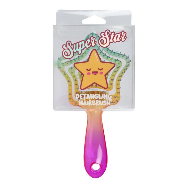 Pink Super Star Hairbrush