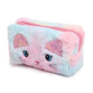 Plush Cat Cosmetic Bag