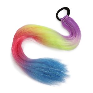 Hair Extension Hair Ring Ombre With Tinsel