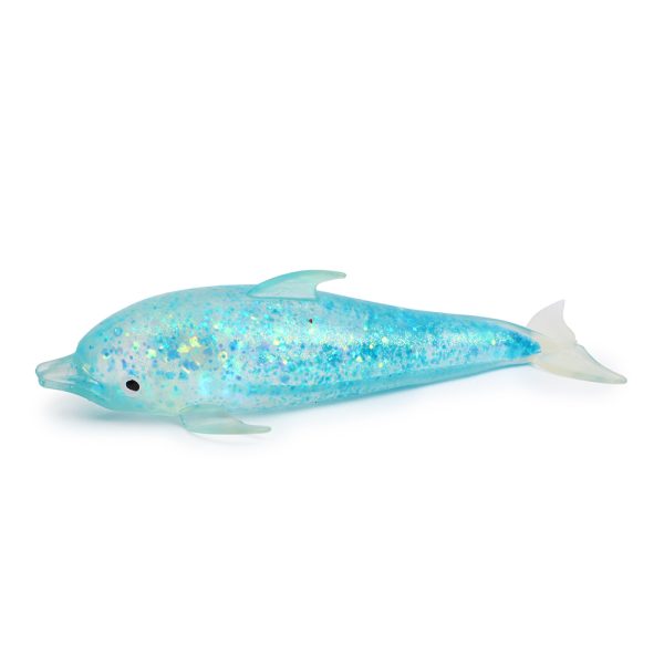 Glitter Dolphin Squish Toy