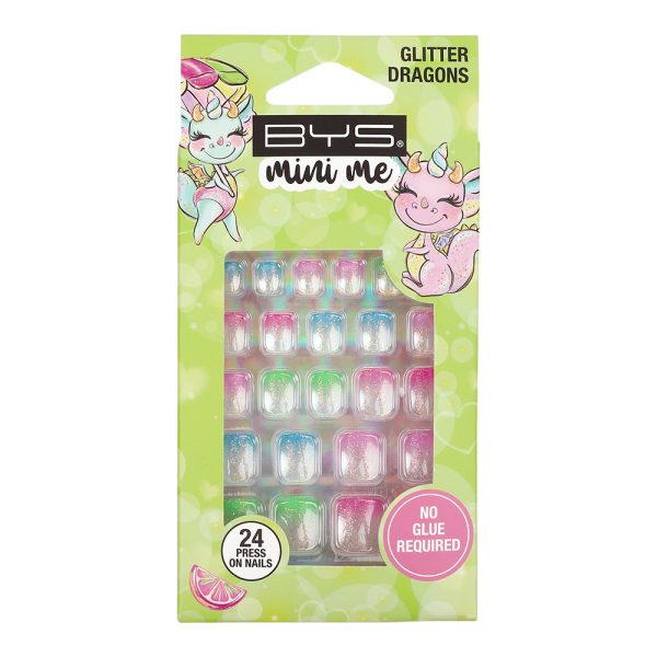 BYS Mini Me Glitter Dragons Press On Nails