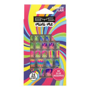 BYS Mini Me Rainbow Flair Press On Nails