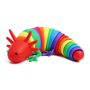 Flexible Rainbow Axolotl Fidget Toy