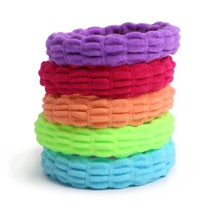 5pk Thick Colourful Hair Rings