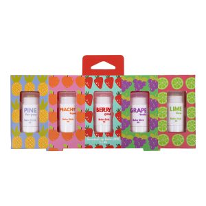 5pc Fruity Scented Lip Balm Set