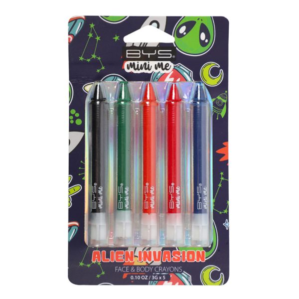 BYS Mini Me 5pc Face & Body Crayons Alien Invasion