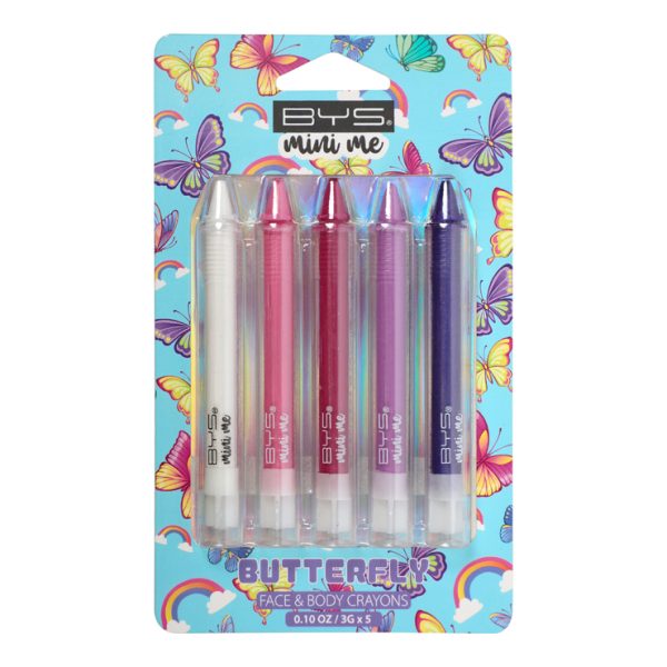 BYS Mini Me 5pc Face & Body Crayons Butterfly