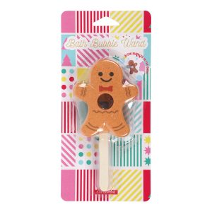 Festive Gingerbread Man Bath Fizzer Wand