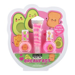 BYS Mini Breakfast Buddies Lipgloss & Nail Polish Trio