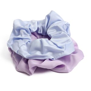 2pk Pastel Satin Scrunchies