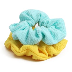 2pk Textured Scrunchies